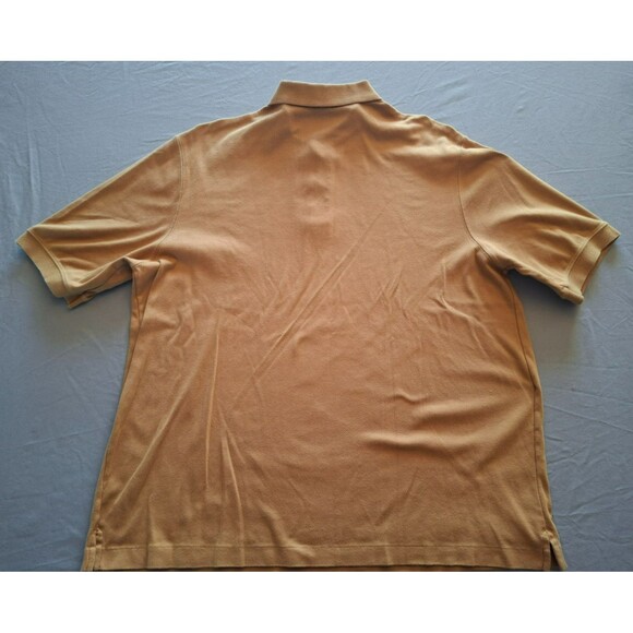 Lands' End Men's Golden Brown Polo Shirt Short Sleeve Size X-Large, EUC, XL - Picture 7 of 7